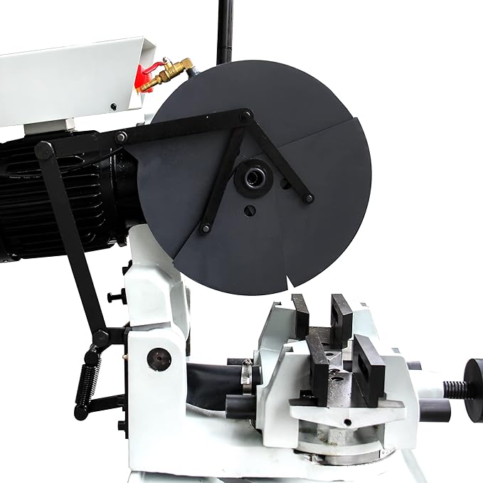 KAKA INDUSTRIAL Circular Coldsaw,14 inch Heavy Duty Manual Metal Cutting Saw, 1.5HP 3-Phase Motor, 20/41 RPM Double Speed, with Swivel Head & Coolant System for Steel and Ferrous Metals - CS-14
