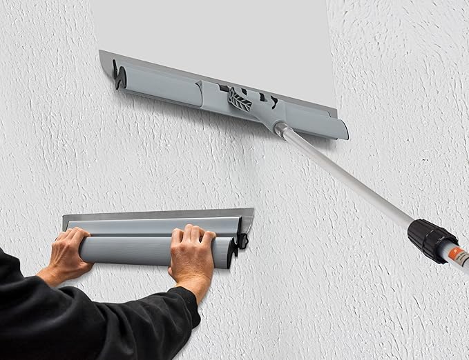 ROLLINGDOG Drywall Skimming Blade Set - 4pcs Skimming Blades with Extra Blades,Taping Knife,Putty Knife,3pcs Hand Sander with Sandpapers and Extension Pole for Drywall Jobs