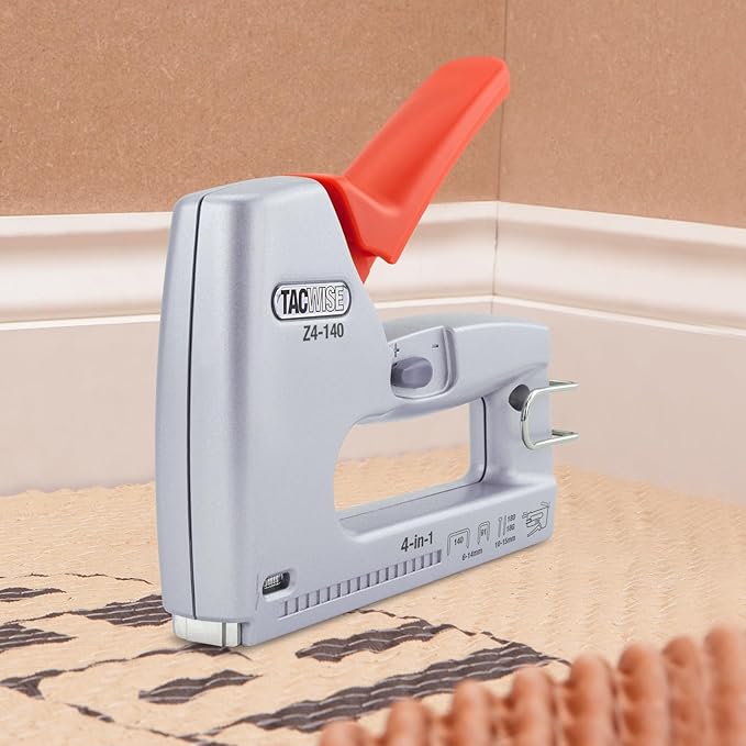 Tacwise 1764 Z4-140 (T50) Heavy Duty 4-in-1 Metal Staple/Nail Gun with 4000 Staples and 2000 Nails, Stapler and Brad Nailer for Professional and DIY Tasks