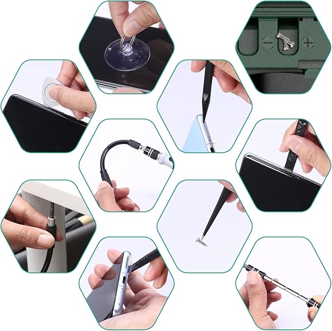 ORIA Precision Screwdriver Set, 132 in 1 Magnetic Repair Tool Kit with Case, Multi-function Manual Screwdriver Set with 108 Bits, Tweezers, Extension Rod, for Electronics, Watches, Glasses
