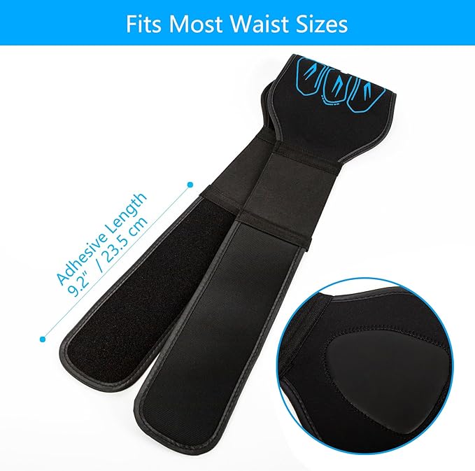 ABS Stimulator - EMS Muscle Stimulator, Ab Machine, Portable Abdominal Belt, Electronic Pulse Massager, Home Office Fitness Workout Equipment Blue