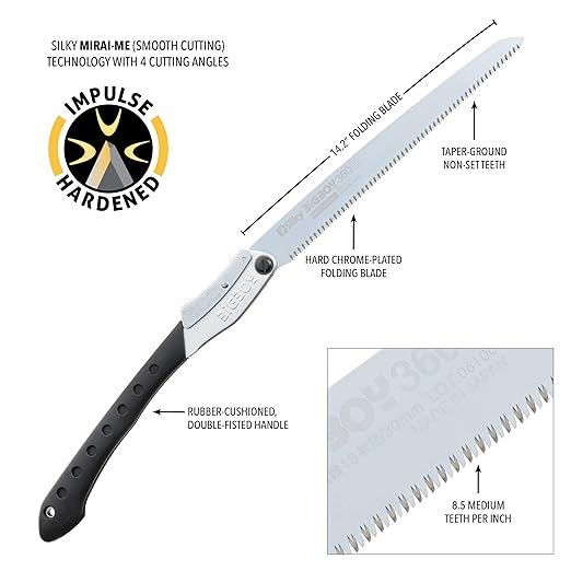 Silky Professional BIGBOY Folding Saw 360mm Medium Teeth (350-36)