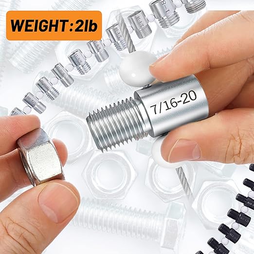 Nut and Bolt Thread Checker ??High Speed Steel Thread Checker Standard and Metric ??Complete SAE Male Female Gauge ??Accurate Measurements