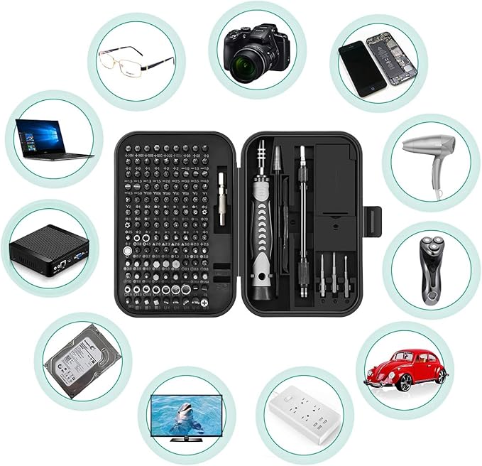 ORIA Precision Screwdriver Set, 130 in 1 Magnetic Screwdriver Kit with 120 Screwdriver Bits(117 PCS 28mm, 3 PCS 35mm), Repair Tool Kit for Smart Phone, Household Appliances