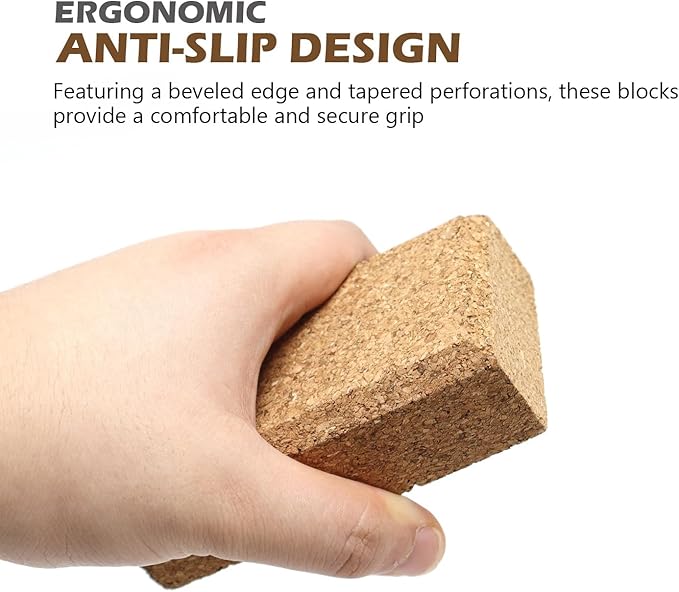 SCOTTCHEN Cork Sanding Block, Cork Punching Pad,Cork Sewing Block 8 Pack,with Sanding Paper 8 Pcs竊똇and Sanding Tool for Woodworking, Furniture Repair, Leather Craft