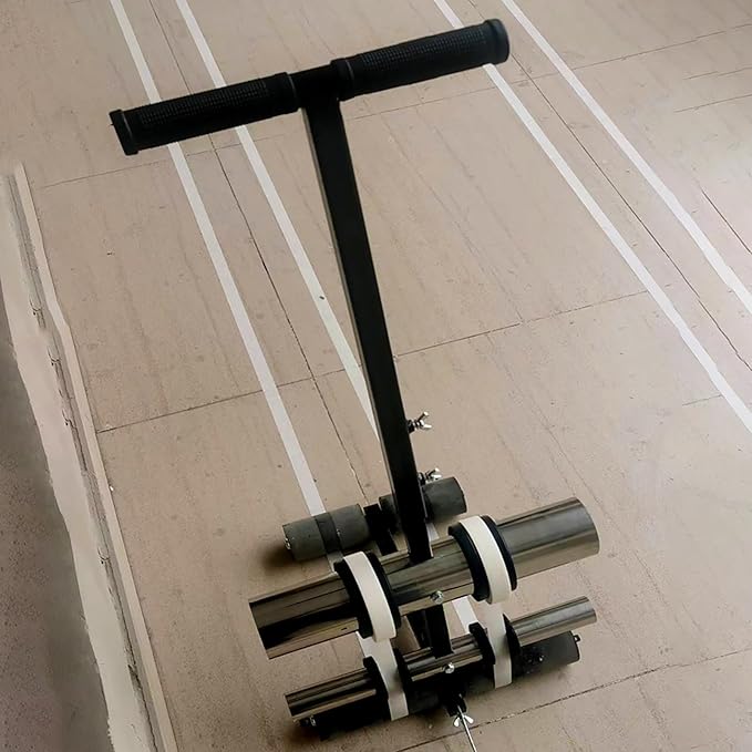 PCWLH Floor Tape Applicator - Efficient Hand Walk-Behind Line Marking Machine for Hospitals, Schools, Gyms, and Commercial Use - Ideal for Repairing Floor Markings - Manual Floor Line Marker