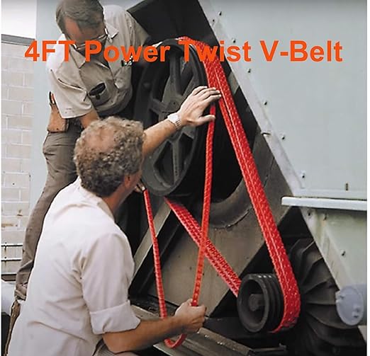 8FT Power Twist V-Belt 1/2-Inch x 8 Feet A Type, Adjustable Link V - Belt Type A Perfect for Lathes, Drill Press, Table Saws and Other Woodworking Tools (2PCS 4FT)