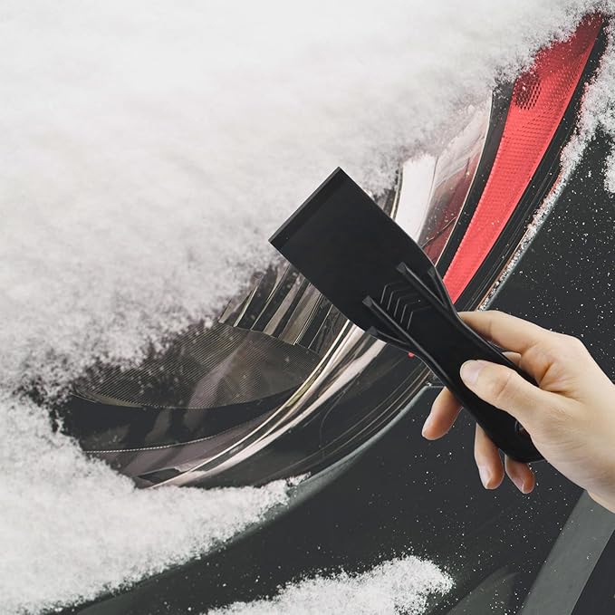 6 PCS Plastic Putty Knife, Black Flexible Putty Knife Scraper, Plastic Paint Scraper, Putty Knife Used for Repairing Walls, Pasting Plaster (Mix)