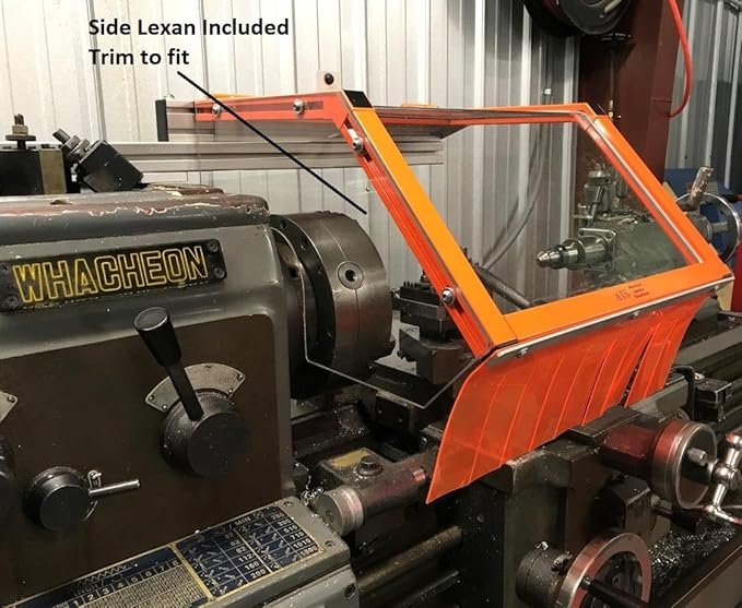 Lathe Guard. 18" Wide, Hinged. Fits machines with up to 12" Chuck Diameters. Standard Model, Part # LG-TR3-18 by ATS Machine Safety Solutions