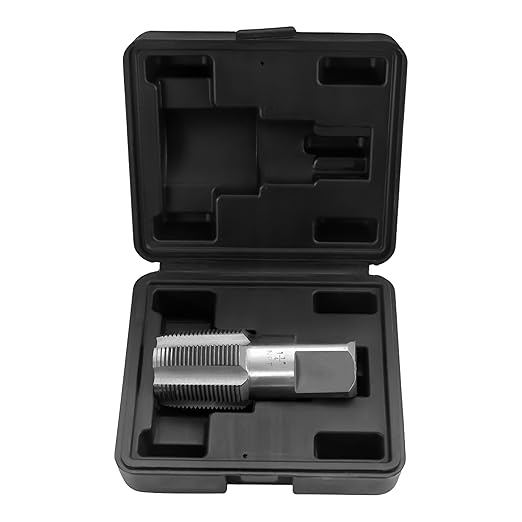 HFS(R)1-1/4"NPT Pipe Tap竊똂arbon Steel Pipe Threading Tools with Storage Case for Industrial/Plumbing/Auto Repair DIY Thread cutting tools
