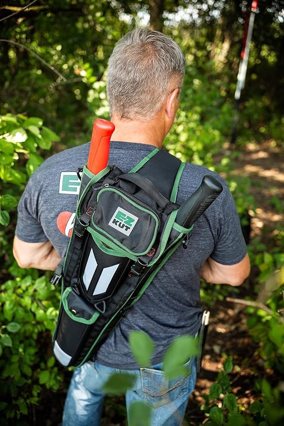 EZ Kut Tree Trimming Combo Kit ??Includes 42" Extendable Ratcheting Lopper + Sling Pak Sheath + Bonus Replacement Blade ??Heavy Duty Garden Tools Set, Pruning Shears for Thick Branches (Green Pack)