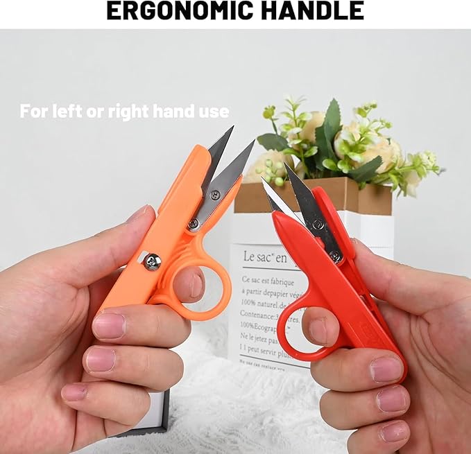UCEC 24 Pack Thread Snips Sewing Scissors, Small Fabric Scissors & Mini Thread Cutter Clips for Knitting, Crocheting, Tailoring & Craft Detail Cutting, 4.7 Inch