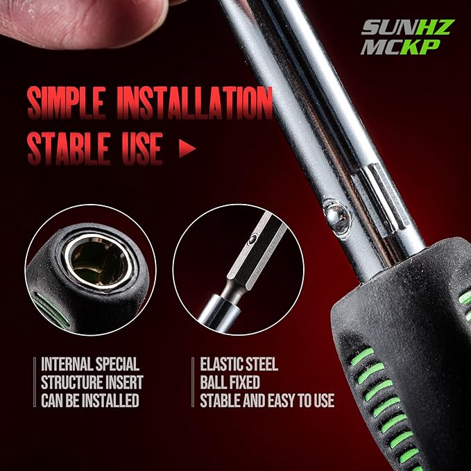 SUNHZMCKP 8 in 1 Screwdriver, Portable multi-purpose screwdriver set竊똇igh-Strength Bits, Phillips, Slotted, Torx竊똕uitable for outdoor and daily repair tools,Practical hand tools