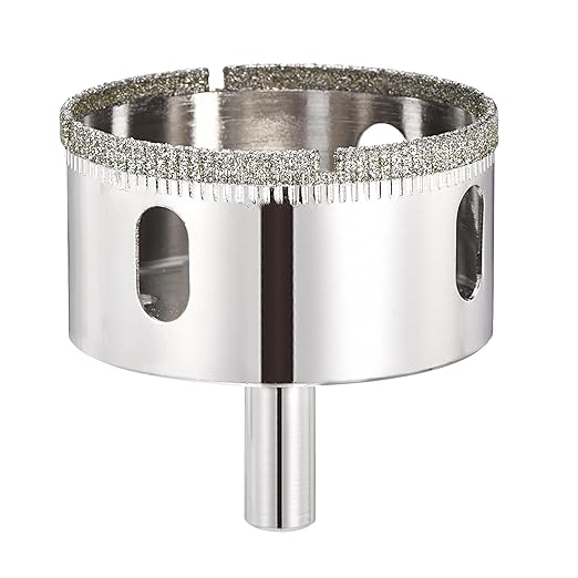 PATIKIL 2-3/8" (60mm) Diamond Hole Saw, Glass Diamond Hole Cutters Hollow Core Drill Bits for Fiberglass, Tile, Porcelain, Ceramic