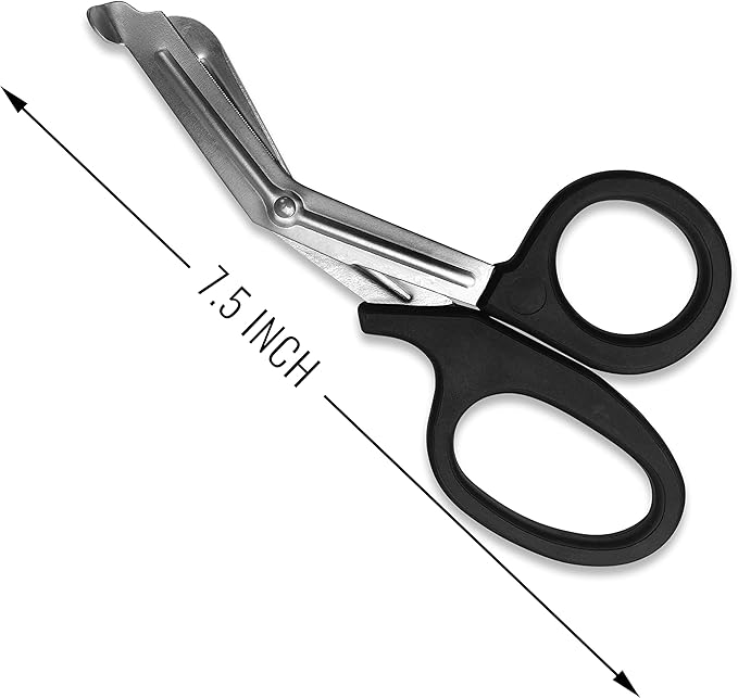 6pcs Rainbow EMT Trauma Shears - 7.5" Stainless Steel Blades for Precise Cutting, Nurse Scissors, Essential for Medical Professionals and First Aid Kits