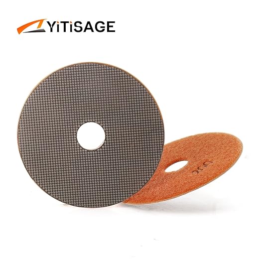 4 Inch Electroplated Diamond Grinding/Polishing Pads Sanding Granite Concrete Glass Metal Stone Grinding Disc(grit 200-1pc)