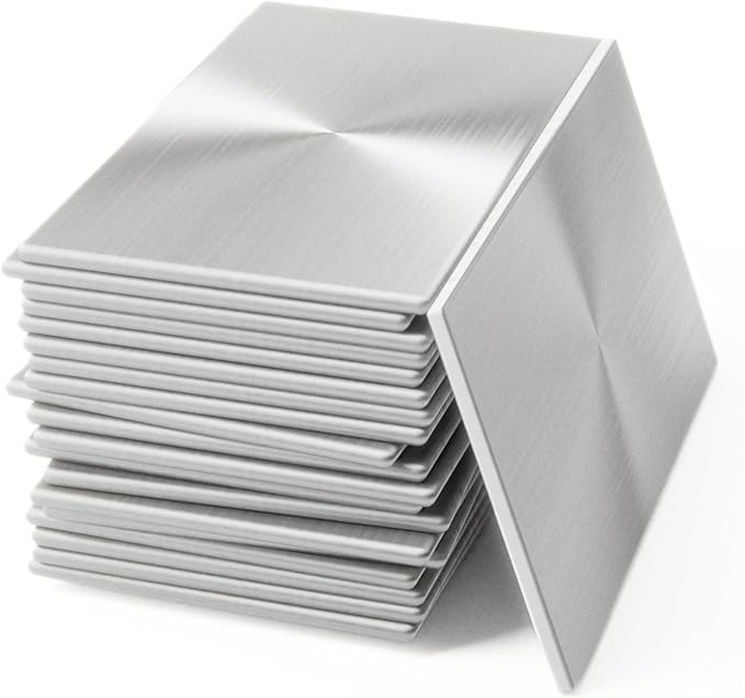 20 Pack 6061 T6 Aluminum Sheet Welding Kit 1/8??Thick 2??x 4??Welding Coupons Weld Practice Kits Beginners for Mig Tig Stick Mma Arc Gas and Brazing Heat Treatable Corrosion Resistant