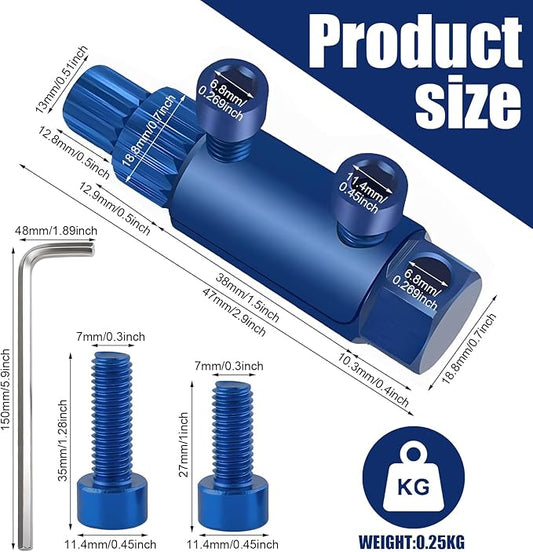 Broken Pipe Extraction Tool - For 1/2?? 3/4?? 1" Pipes | Removes broken faucets, pipe threads, damaged faucet bolts, PVC/PEX pipes