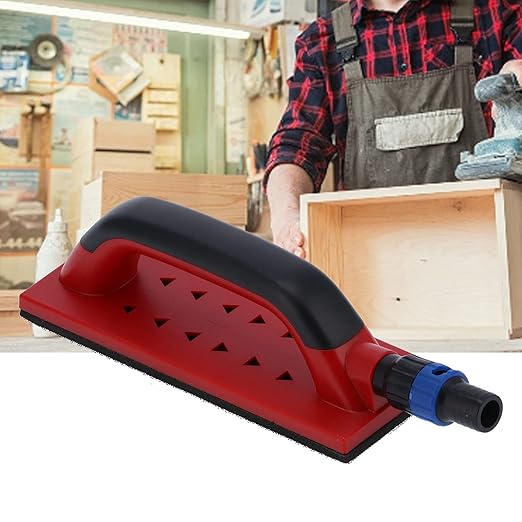 9in Dust F Ree Grinding Block Manual Dust Extraction Polishing Sander with Hook with Loop for Wood Polishing Cleaning Tool