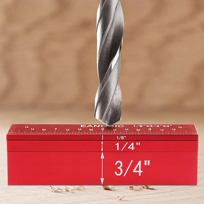 Setup Blocks Height Gauge Set, 8pcs Precision Aluminum Setup Bars for Router and Table Saw Accessories Woodworking Set Up, Bars Include Laser Engraved Size Markings (Extra Long 4 Inch)