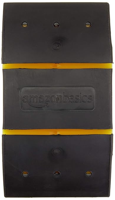 Amazon Basics 5.1" Rubber Sanding Block, Black/Yellow