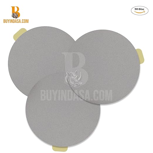 Indasa 6" 100 PCS PSA Sanding Discs ??Rhynostick 500 Grit / 100 Discs ??Self-Adhesive Sticky-Back Sandpaper for DA Sander, Automotive, Wood, Metal, Paint, whiteline