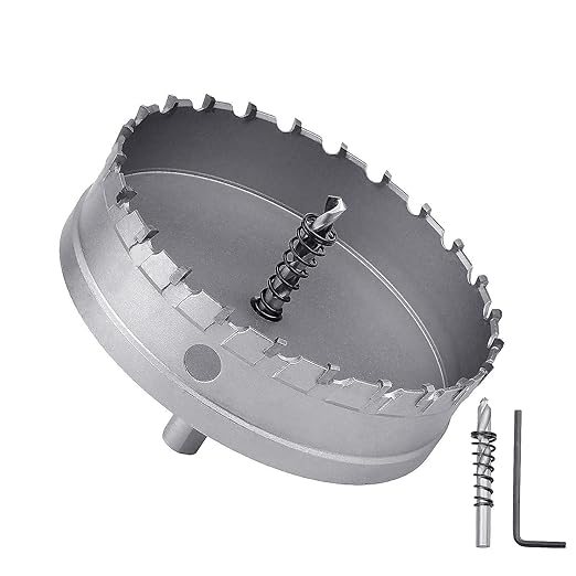 190mm (7.5 inch) Metal Steel Hole Saw with 2 Drill Bits, Hole Cutter for Thick Metal,Stainless Steel,Iron and Wood (190mm (7.5 inch))