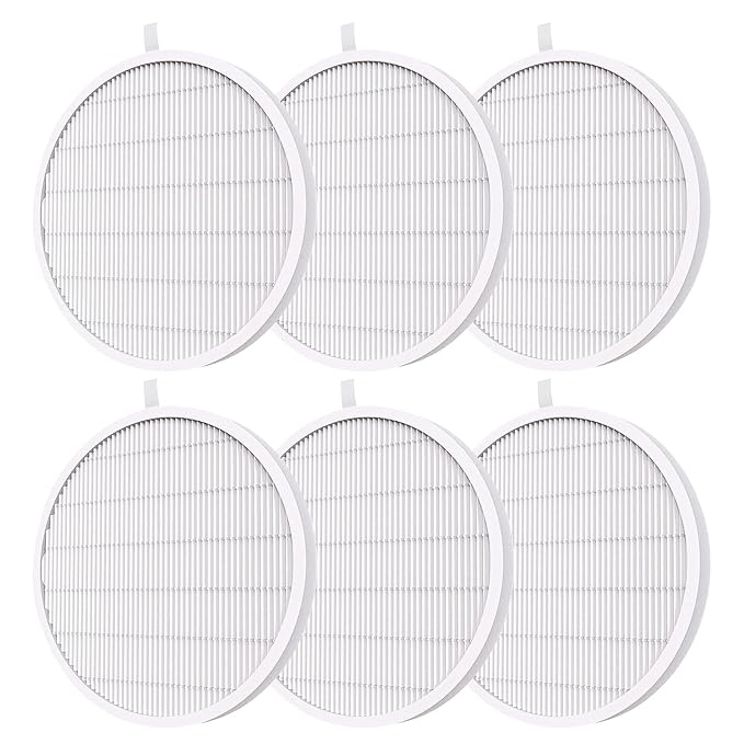 MelodySusie Nail Dust Collector Replacement Filter 6 Pack, Reusable Dust Filter for MelosySusie Nail Dust Collector Vacuum Fan Dust Collector Extractor Electric Dust Suction Machine