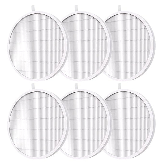 MelodySusie Nail Dust Collector Replacement Filter 6 Pack, Reusable Dust Filter for MelosySusie Nail Dust Collector Vacuum Fan Dust Collector Extractor Electric Dust Suction Machine