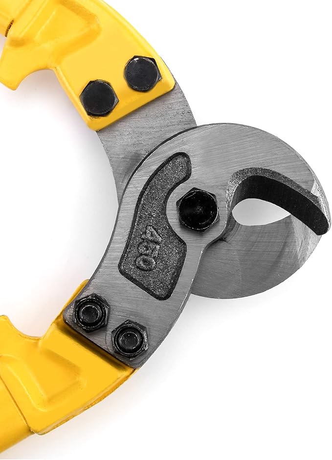 QWORK Hardened Cable Cutter, 18" Heavy Duty Stainless Steel Wire Rope Cutter for Cutting Steel Wire