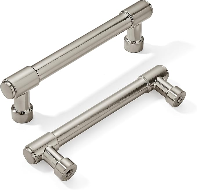 khtumeware 20 Pack Brushed Satin Nickel 4 Inch(102mm) Hole Centers Kitchen Cabinet Pulls Cabient Hardware Kitchen Handles for Cabinets Cupboard Handles Drawer Pulls