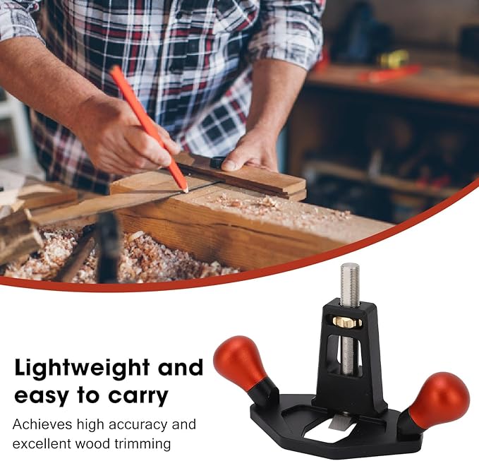Woodworking Router Plane Hand Planer Router Plane Trimming Hand Planer with Anodic Oxidation Treatment Blade used to trim wood edges