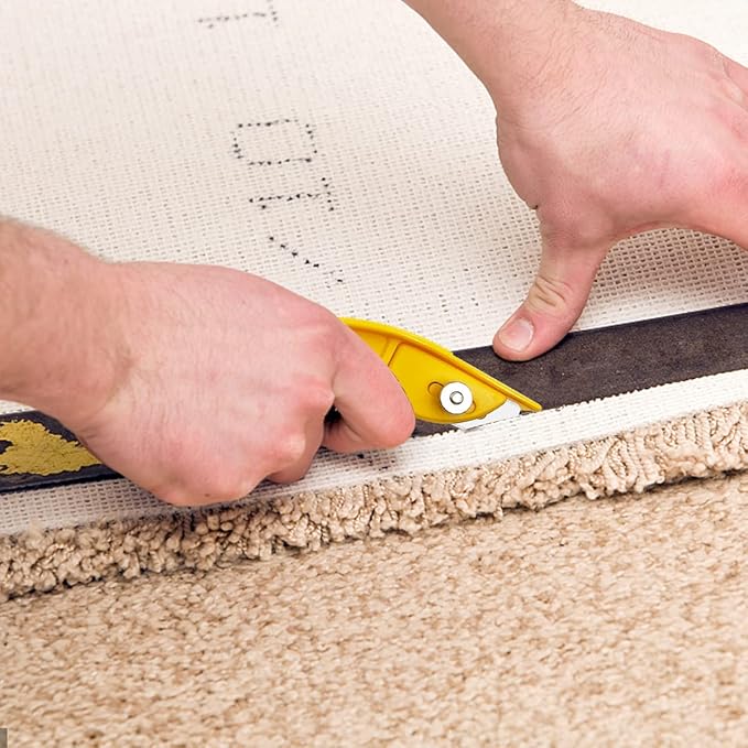 XW Heavy Duty Roller Carpet Knife and Light-weight Carpet Knife竊똄xtra 15 PCS Blades Included, 2-Pack