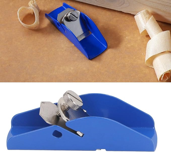 Mini Hand Planer Woodworking Trimming Pocket Metal Plane with Adjustable Block for Woodworking Projects