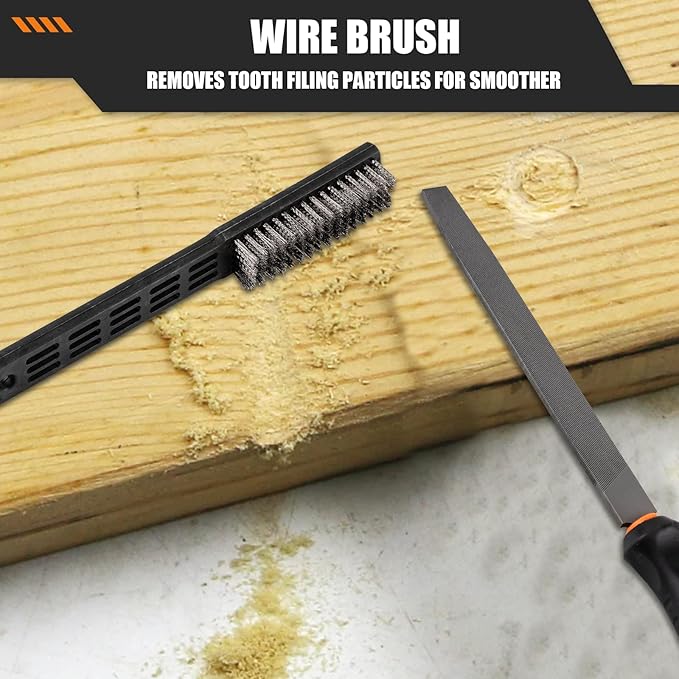 17 PCS Metal File Set Upgraded Hemicycle, Angle, Round, Flat & Needle Files for Plastic, Wood, Metal Projects - Alloy Steel Hand Tools with Storage Case