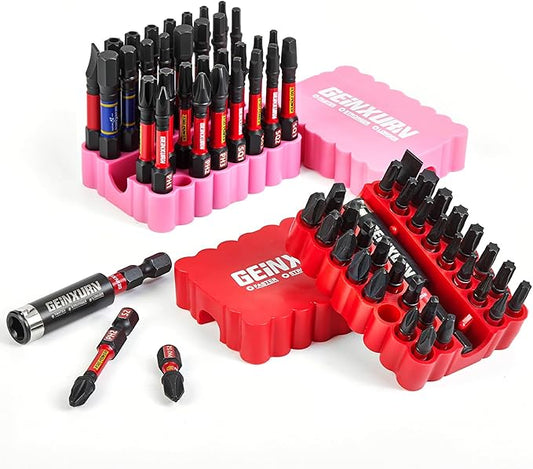 Impact Screwdriver Bits Set, 66 Pieces 1??2?쒶ulti Head Magnetic S2 Steel Driver Bits PH/SQ/Torx/Slotted/Hex/Security Torx With Soft Base