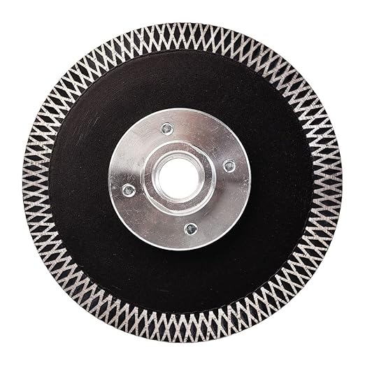 4.5" Tile Cutting Blade Diamond Blade with Flange for Cutting and Grinding Porcelain Tile Granite Marble