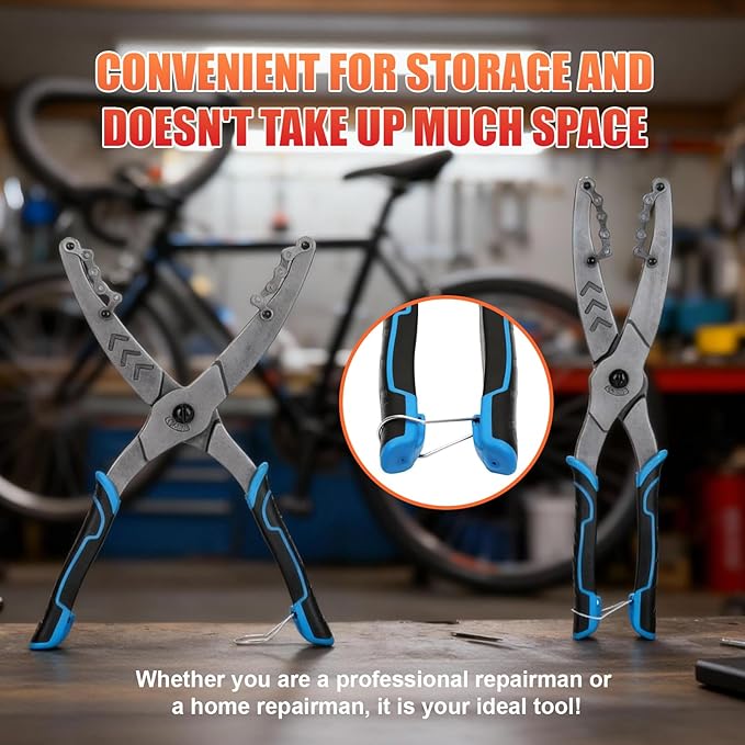 Cassette Removal Tool, Chain Whip Alternative for 7-12 Speed Bikes, Forged Steel Pliers with Non-Slip Handle