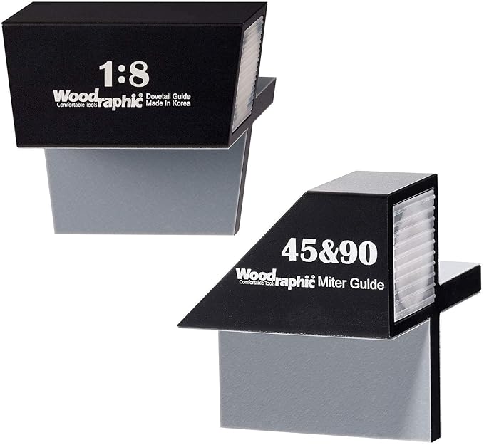 Dovetail Saw Guide Set ??1:8 & 45째/90째 Magnetic Layout Tool for Joinery in Hardwood and Framing ??CNC Aluminum Precision Marker for Woodworking Projects