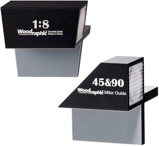 Dovetail Saw Guide Set ??1:8 & 45째/90째 Magnetic Layout Tool for Joinery in Hardwood and Framing ??CNC Aluminum Precision Marker for Woodworking Projects