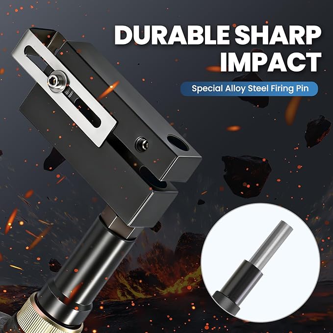 NEWTRY 5mm Pneumatic Hole Punch Industrial Air Hole Puncher Flange Tool Deep Metal Hand Punch Punching Gun Punching Machine (Hole Size, 5mm)