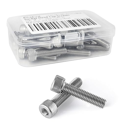 Cicidorai M5-0.8 x 35mm Socket Head Cap Screws Bolts, 304 Stainless Steel (A2-70), Allen Socket Drive, Bright Finish, Full Machine Threads, Quantity 25