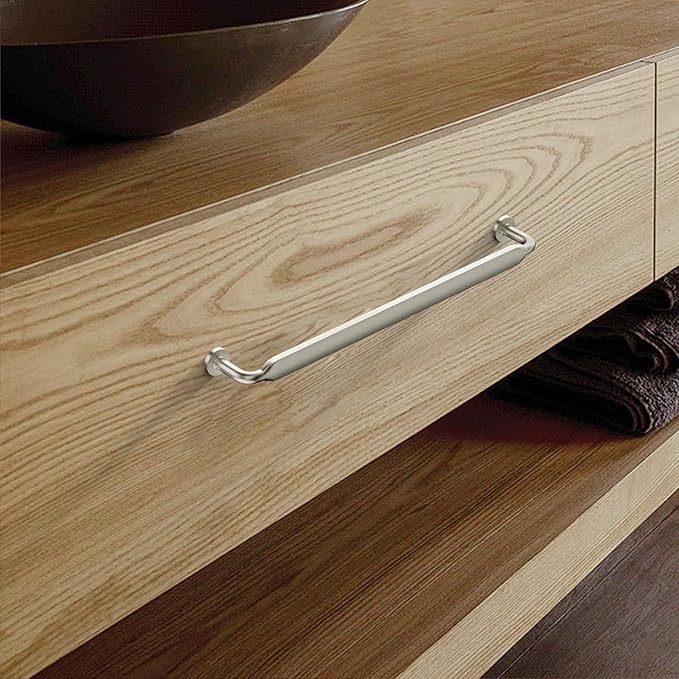Asidrama 6 Pack 12.6 Inch(320mm) Brushed Satin Nickel Kitchen Cabinet Handles, Cabinet Pulls Kitchen Cabinet Hardware for Cupboard Drawer Pulls