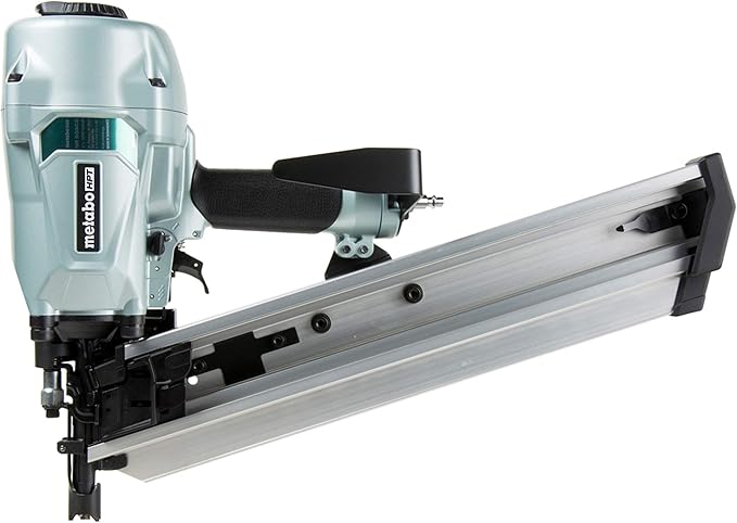 Metabo HPT Framing Nailer, Pro-Preferred Pneumatic Power Nailers in Framing Tools, Powerful Tool With Tool-less Depth Adjustment & Claw Tip, 21° 3-1/2" Plastic Collated Nails, NR90AC5