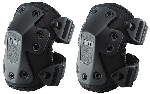 HWI Gear Next Generation Knee Pad for Protection: Combat, Mechanics, Construction, Hunting, Landscaping, Outdoor Survival, Heavy Duty Industrial Grade, Adjustable