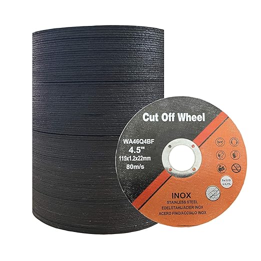 Cutting Wheel 4-1/2 Inch 100 PCS Cut Off Wheel 4.5" x.047 x7/8" Cutting Disc Ultra Thin Metal & Stainless Steel,Fits Angle Grinder Saw Grinder Metal Cut Tools