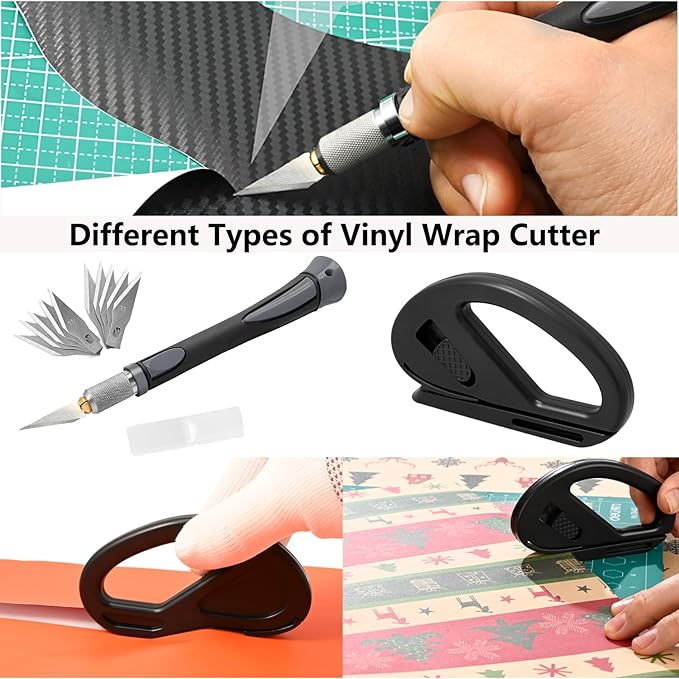 EHDIS Window Tint Kit Vinyl Wrap Tool with Bulldozer Squeegee,Windshield Back Tint Scraper, Small Rubber Squeegee, Wrap Stick, Film Cutter for Car Wrapping Window Film Installation