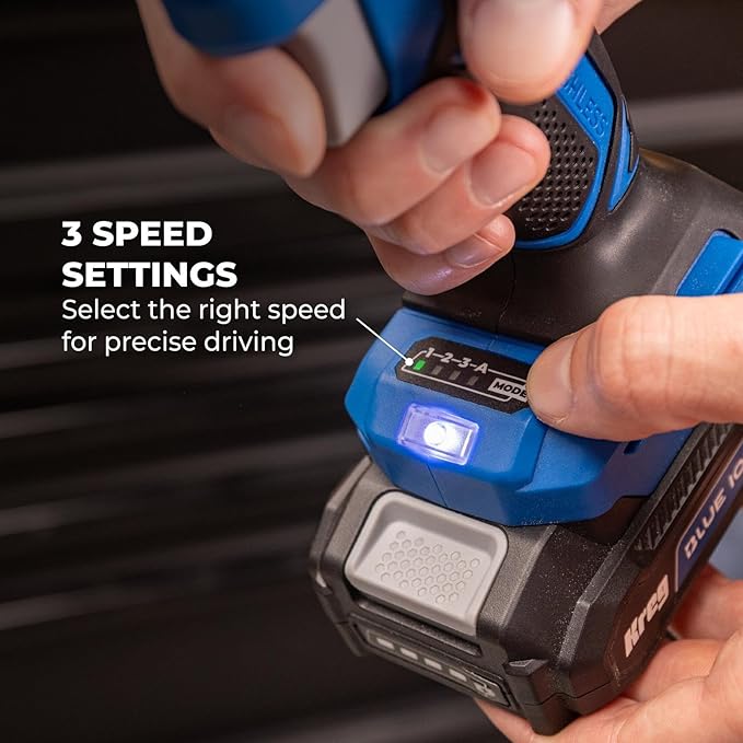 Kreg Ionic Drive Drill & Driver Combo Bundle - With Charger & Battery (2) - High Torque Professional Workshop Tool - LED Light - Two Speed & Variable Speed Trigger - Heavy Duty Tool - KPTBDRDV2550A