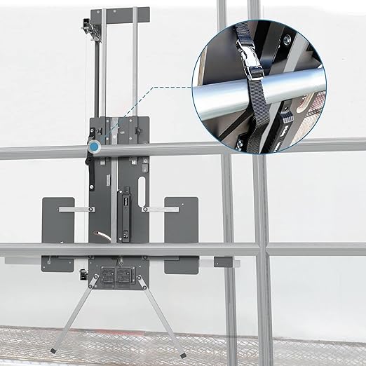 Foldable Foam Cutter Machine, 260W Air Cooled Hot Wire Cutting Tool with 10 Wires, Scaffolding Mount, Carring Bag, Ideal for PE, EPS, XPS, EVA, EPE, PU, KT Board Foam Insulation