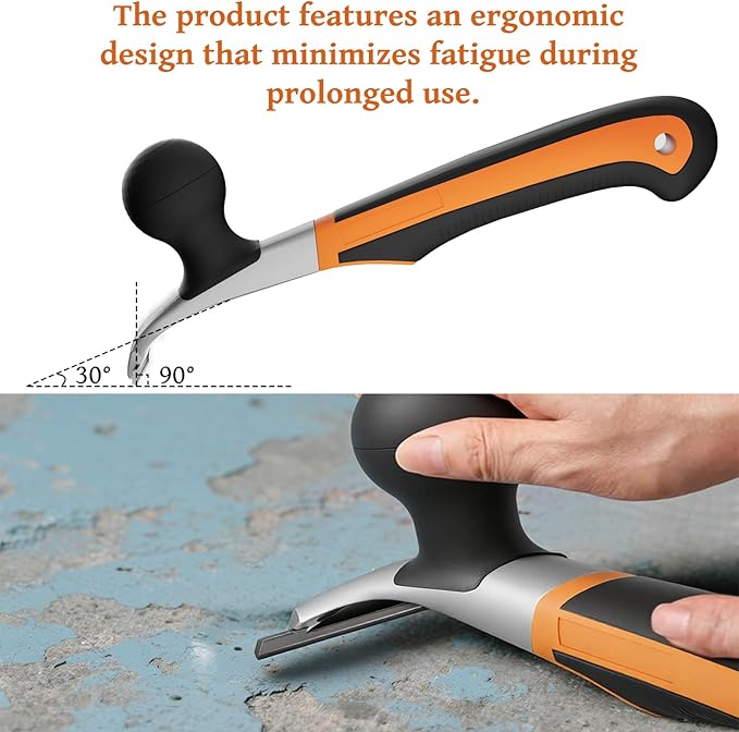 ?똏remium 2.5" Carbide Scraper Tool ??Heavy Duty Paint, Glue, Varnish, Resin, Putty Remover for Wood, Metal, Tile, Concrete & More ??Ergonomic Non-Slip Handle, Sharp Durable Blade